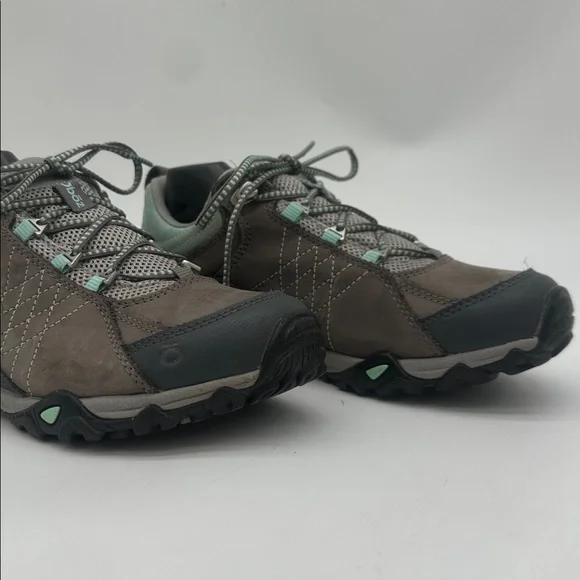 Oboz Sapphire Low B-Dry Waterproof Hiking Shoes Charcoal Beach Glass Size 7.0 - Picture 6 of 16